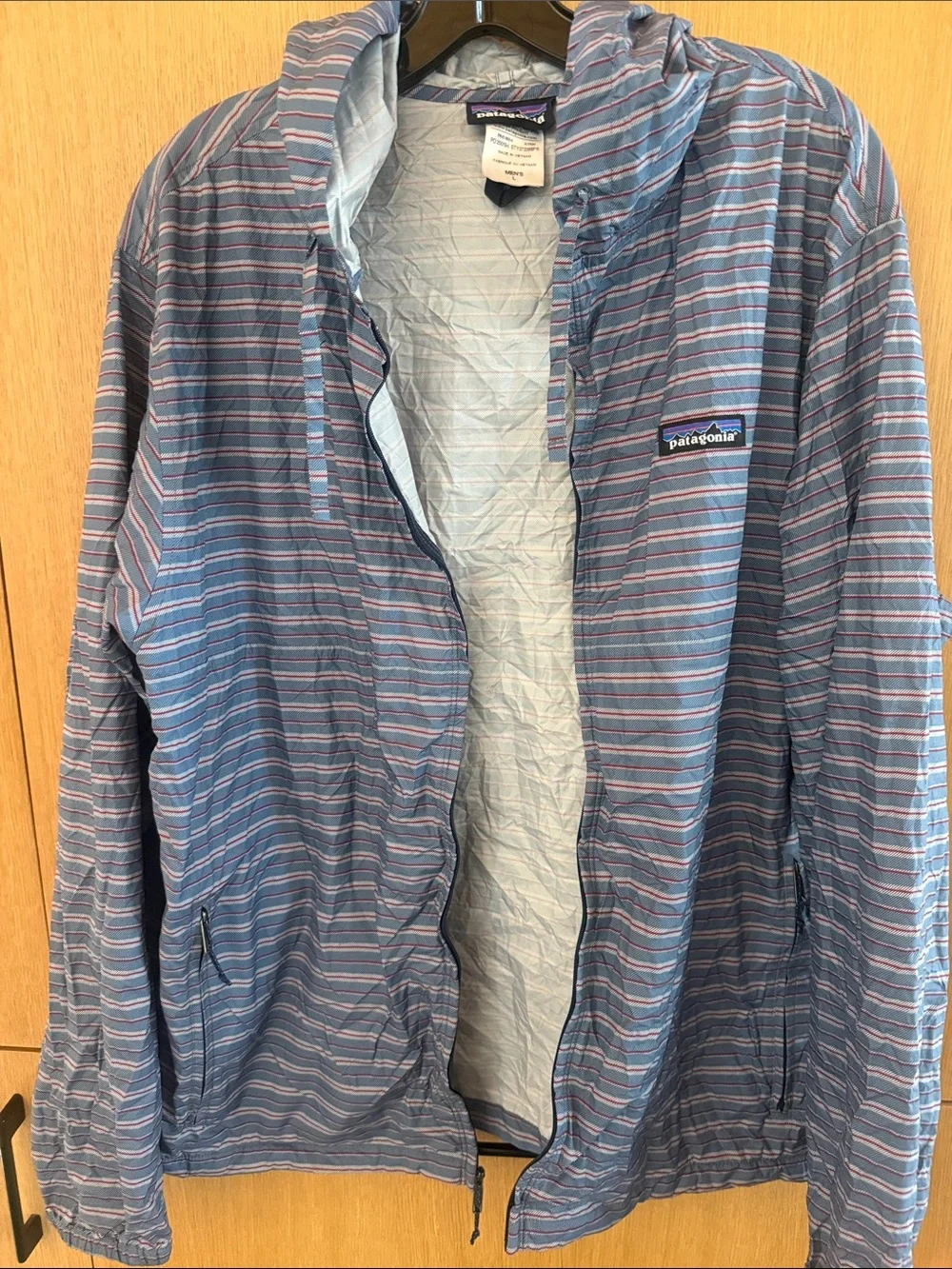 Patagonia Men’s Light Variable Full-Zip Hoodie Arroyo Seco Navy Blue Size Large